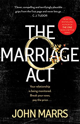 Picture shows the cover of the book The Marriage Act by John Marrs.